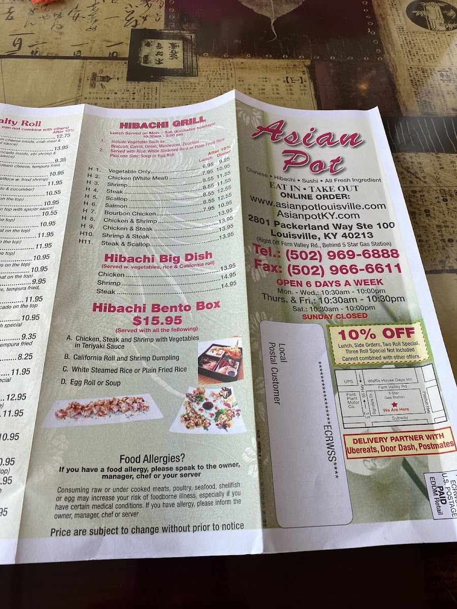 Asian Pot Menu - Image 2